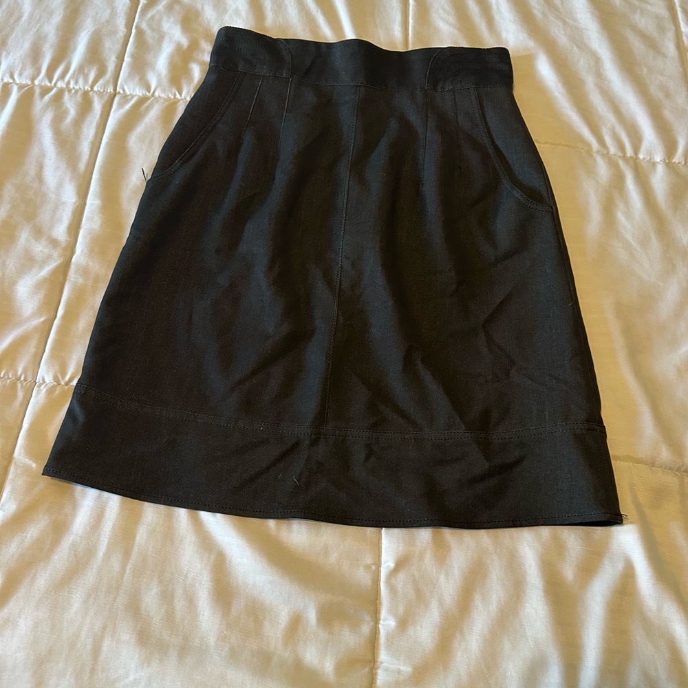 Sharagano Classic Black Mini Skirt